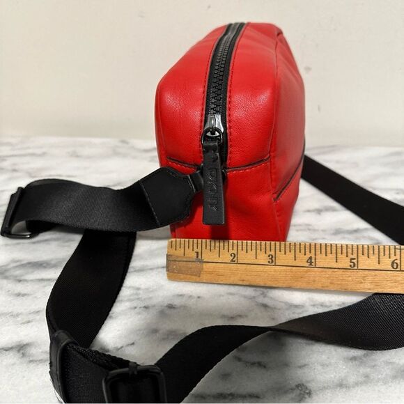 DKNY Red Belt Bag with Black Strap - Picture 10 of 15